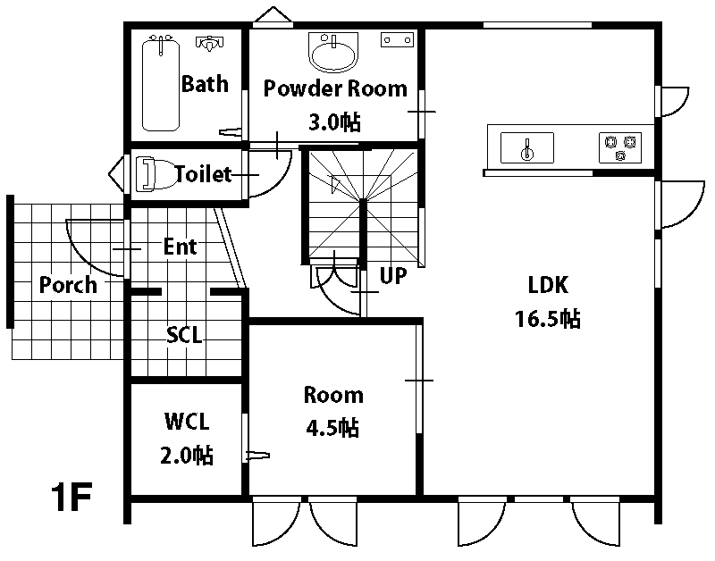 BASIC 36t Plan間取り1F