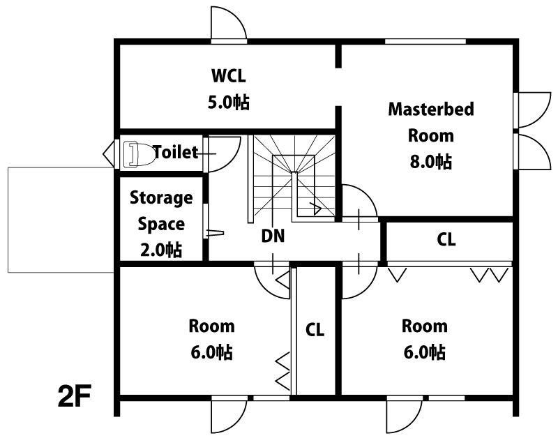 BASIC 36t Plan間取り2F