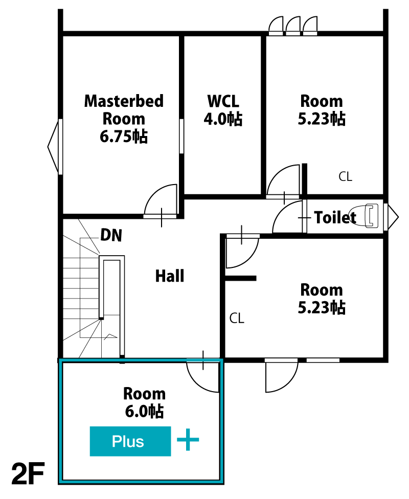 6坪追加間取り2F